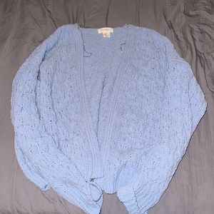 Large womens cardigan. Color blue